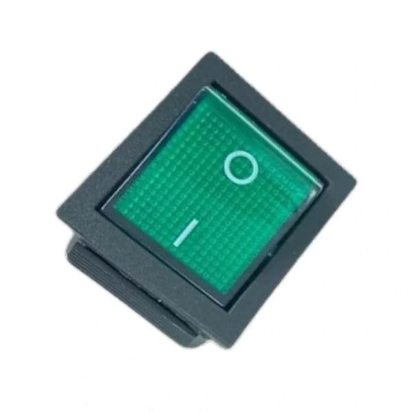 IC-104 Geniş Işıklı Anahtar On Off Switch 4P Yeşil