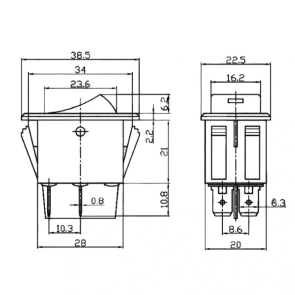 IC-113B Otomotiv Anahtarı Ledli 12V 35A