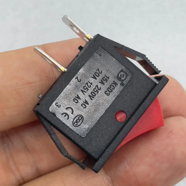 IC-114 Tekli Dar Işıksız Anahtar On-Off 2P Kırmızı