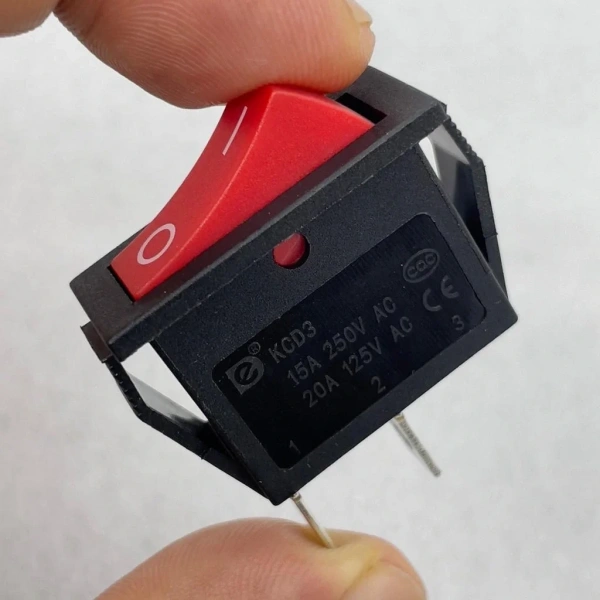 IC-114 Tekli Dar Işıksız Anahtar On-Off 2P Kırmızı