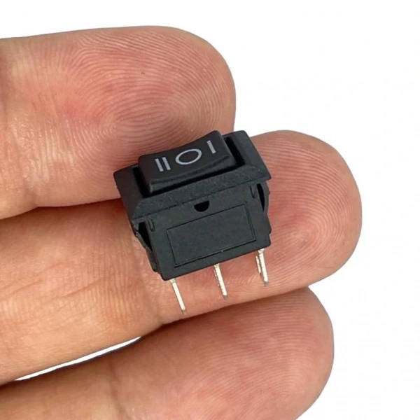 IC-125B-5 Mini Işıksız Anahtar ON-OFF-ON 3P