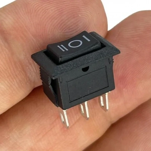IC-125B-5 Mini Işıksız Anahtar ON-OFF-ON 3P