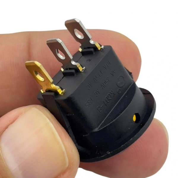IC-131 Yuvarlak Işıklı Anahtar On-Off 3P Sarı