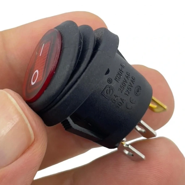 IC-131W Yuvarlak Işıklı Anahtar Su Geçirmez 3P