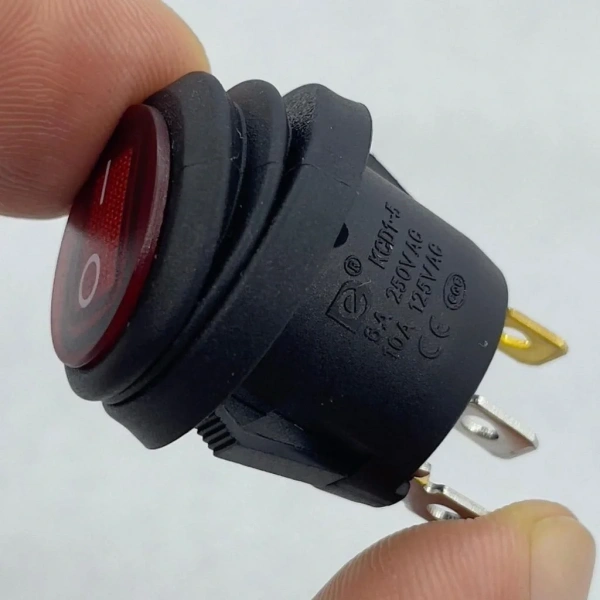 IC-131W Yuvarlak Işıklı Anahtar Su Geçirmez 3P