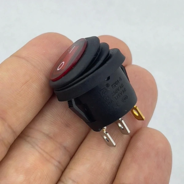 IC-131W Yuvarlak Işıklı Anahtar Su Geçirmez 3P