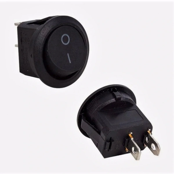 IC-133 Yuvarlak Işıksız Devre Anahtarı On-Off 2P