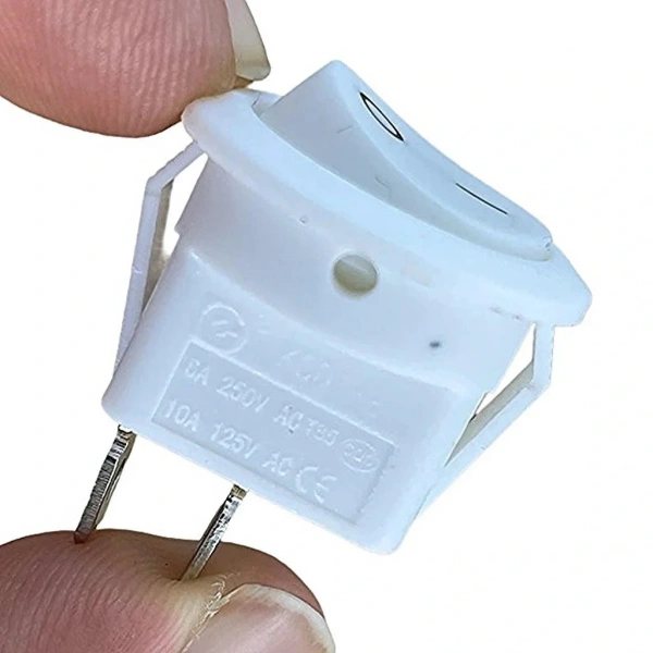 IC-133A Yuvarlak Işıksız Anahtar On-Off 2P Beyaz