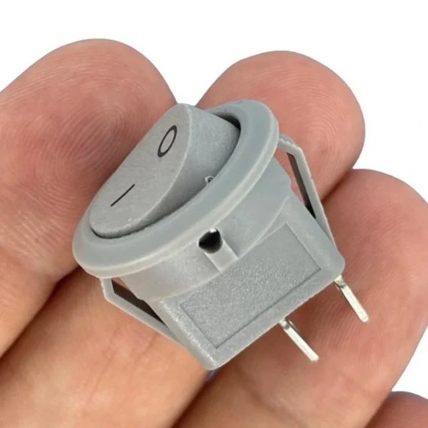 IC-133B Gri Yuvarlak Anahtar Işıksız ON-OFF 2P