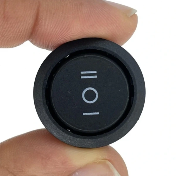 IC-134-6 Yuvarlak Tekne Tipi Anahtar ON-OFF-ON 6P