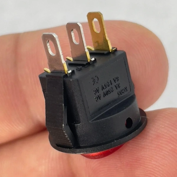 IC-134D Mini Yuvarlak Anahtar Işıklı On-Off 3P