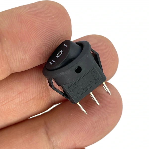 IC-134E-5 Yuvarlak Mini Anahtar ON-OFF-ON 3P