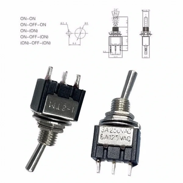IC-139 3 Ayak Toggle Switch Anahtar On-Off MTS-102