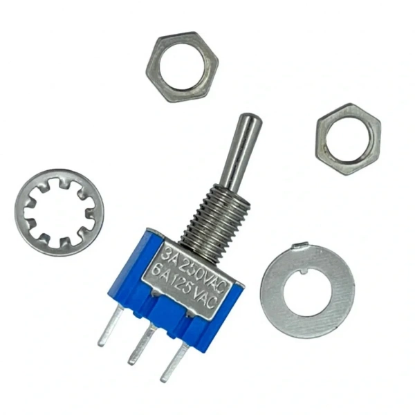 IC-139C Toggle Switch İğne Ayak On-Off 6mm MTS-102-A2