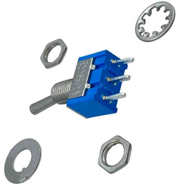 IC-139C Toggle Switch İğne Ayak On-Off 6mm MTS-102-A2