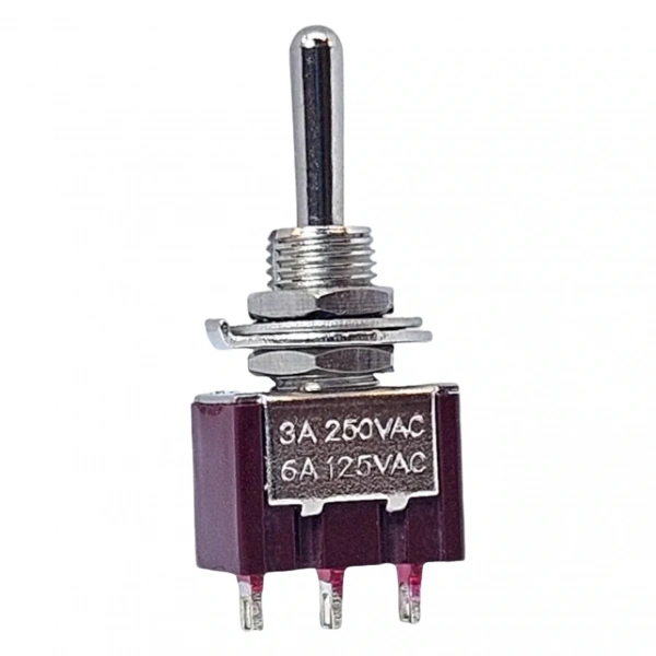 IC-143 Toggle Switch Yaylı Mom-Off-Mom Ø6mm MTS-123 (Kaliteli)