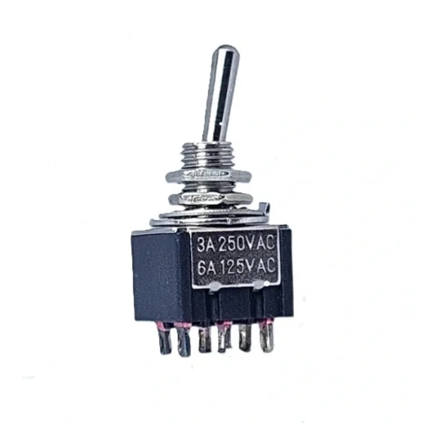 IC-147 Toggle Switch Yaylı On-Off-Mom 6P Ø6mm MTS-213