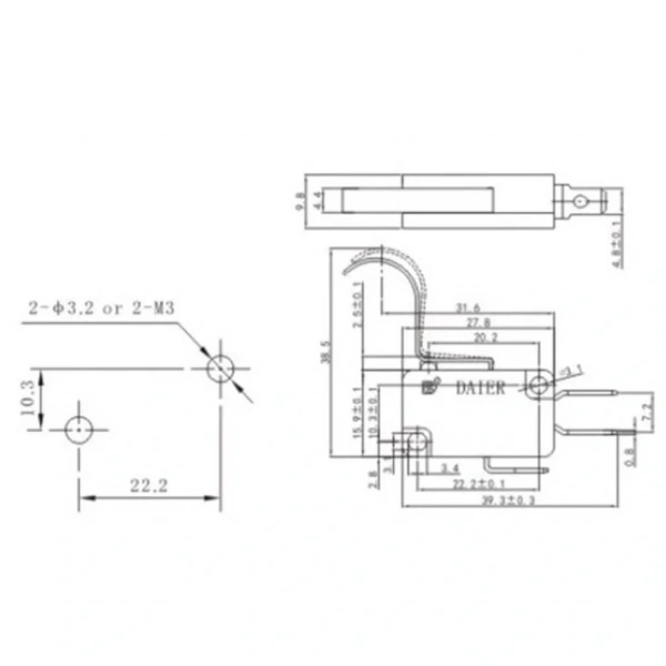 IC-170-2 Orta Kanca Micro Switch