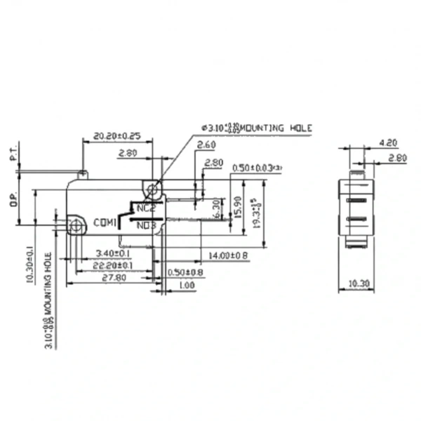IC-176H Mikro Switch Hassas 15gf