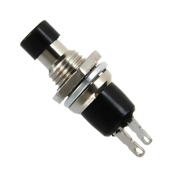 IC-177 Siyah Diyafon Mini Buton 7mm PBS-105