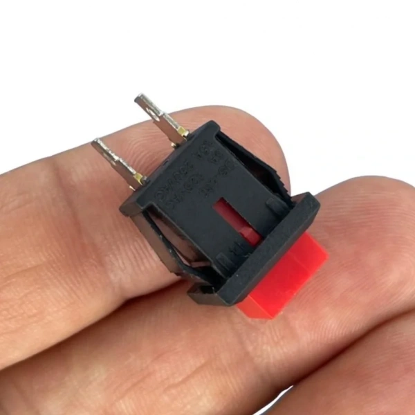 IC-180K-0 Kare Buton Kırmızı Yaylı Ters DS-430