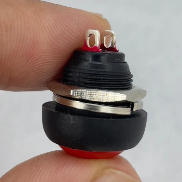 IC-184 Kırmızı Plastik Push Buton 12mm PBS-33B