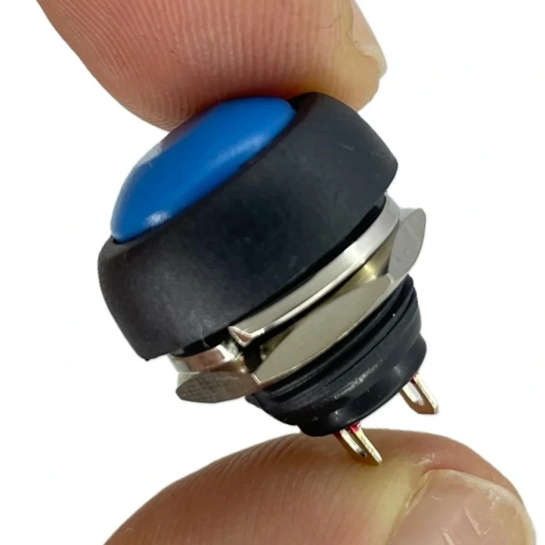 IC-184 Mavi Plastik Push Buton 12mm PBS-33B