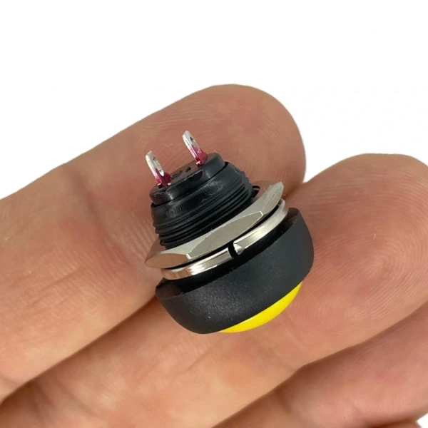 IC-184 Sarı Plastik Push Buton 12mm PBS-33B