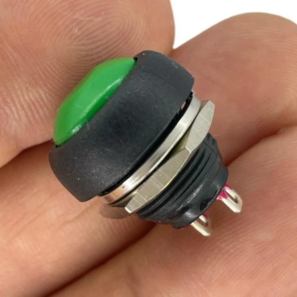 IC-184 Yeşil Plastik Push Buton 12mm PBS-33B