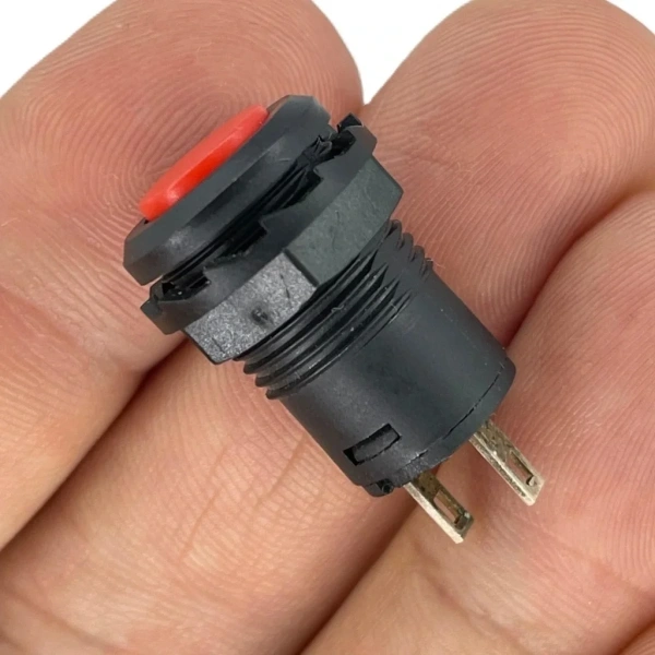 IC-185D Buton Yuvarlak Plastik Kalıcı 12mm 2P