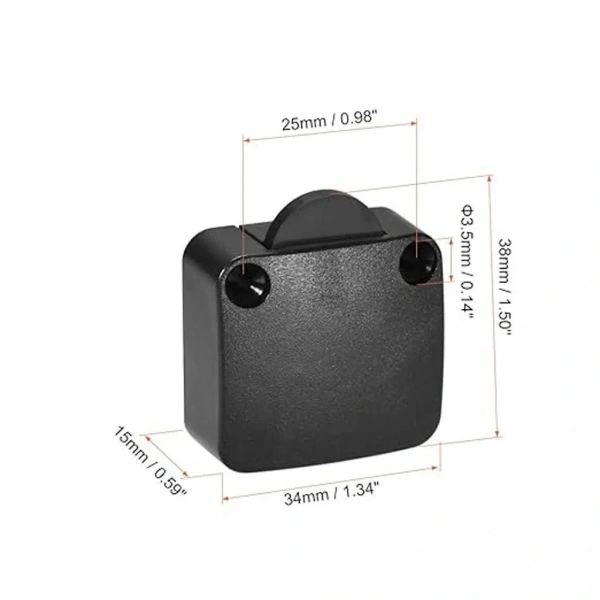 IC-187E Ters Dolap Anahtarı Sıva Üstü Kapak Switch Siyah