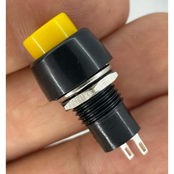 IC-190 Sarı Buton Yuvarlak Plastik Kalıcılı 10mm