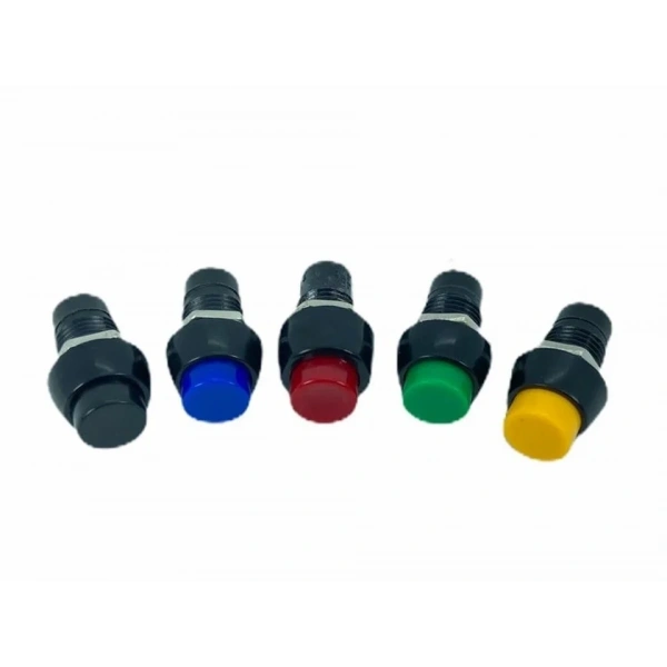 IC-191 Buton Plastik (PBS20B) Yaylı 10mm Mavi