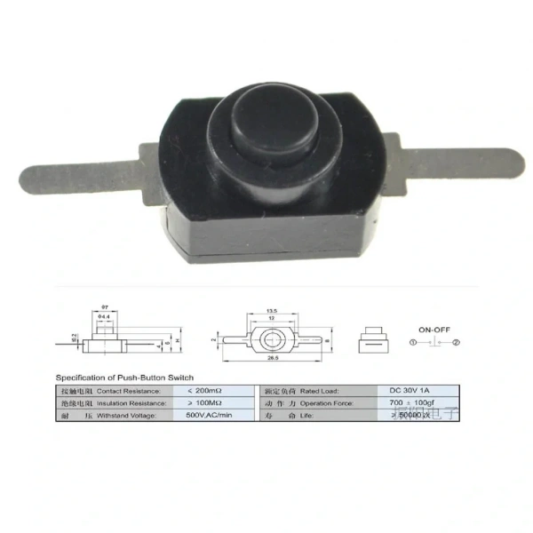 IC-192B-1 Mini Çıt Çıt Deney Anahtarı Switch On-Off