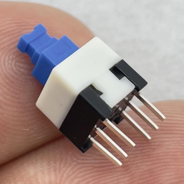 IC-197 6 Pinli Bacaklı Yaylı Push Buton 7x7mm