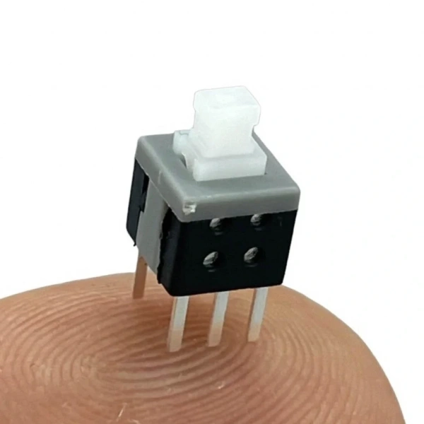 IC-197A 6 Pinli Bacaklı Yaylı Push Buton 6x6mm