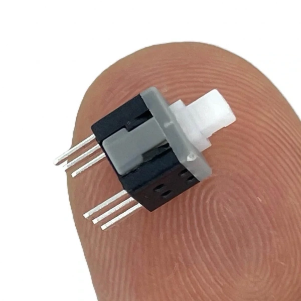 IC-197A 6 Pinli Bacaklı Yaylı Push Buton 6x6mm