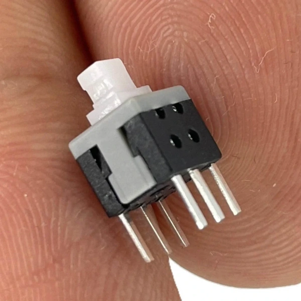 IC-197A 6 Pinli Bacaklı Yaylı Push Buton 6x6mm