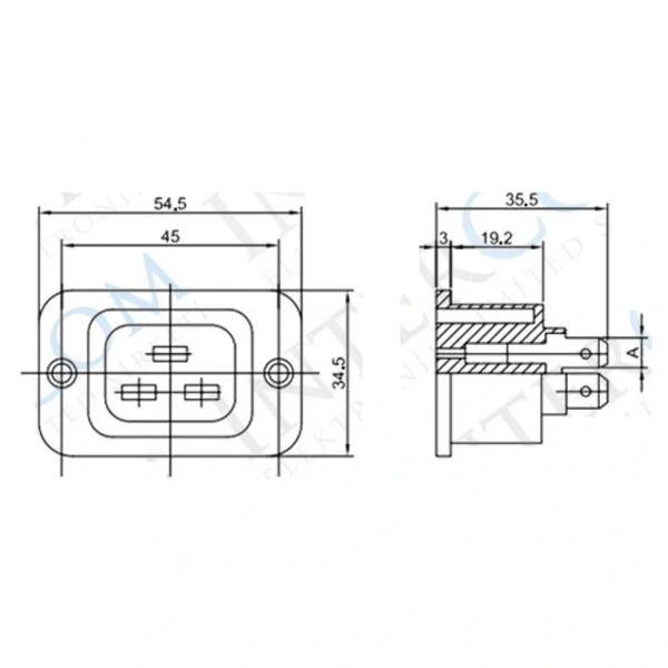 IC-215A1 C20 Power Şase Erkek Kulaklı AC-06C