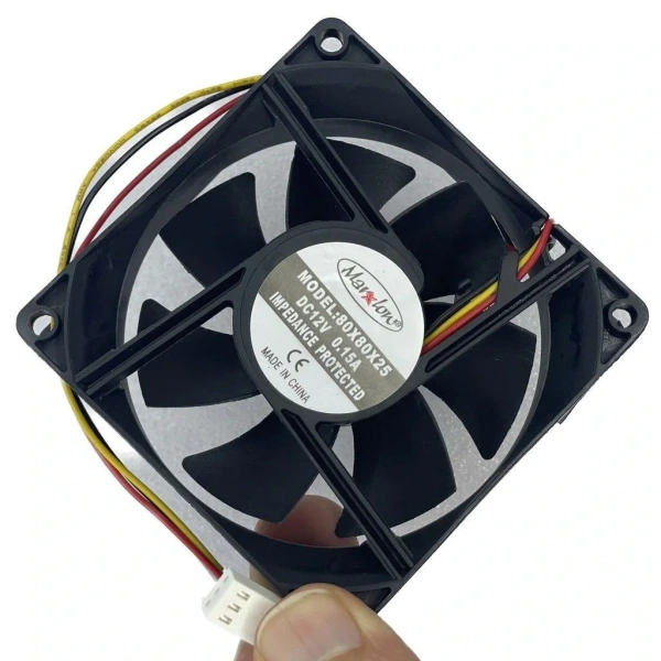 IC-216 Kare Fan 80x80x25mm 12V DC 3 Kablo
