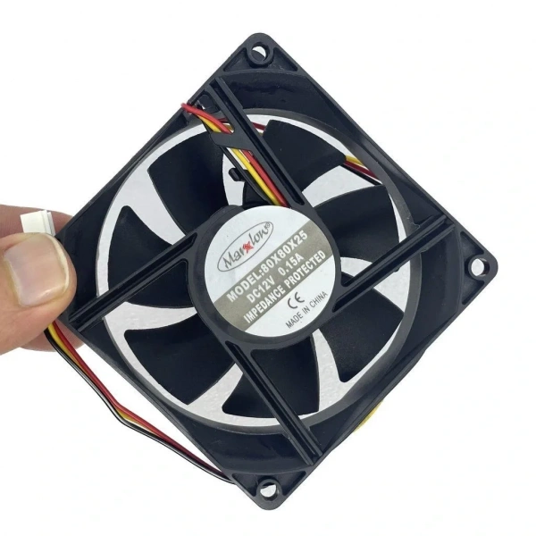 IC-216 Kare Fan 80x80x25mm 12V DC 3 Kablo