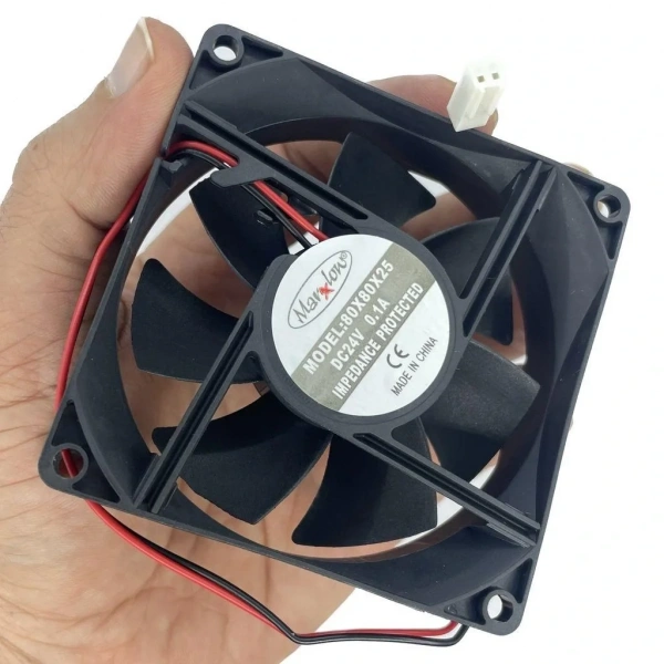 IC-216A Kare Fan 80x80x25mm 24V DC 2 Kablo