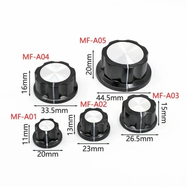 IC-222A Vidalı Potansiyometre Düğmesi Pot Başlığı MF-A03