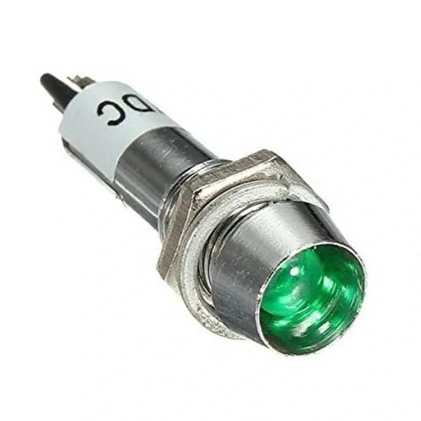 IC-225 8mm Sinyal Lambası Metal 24V Yeşil