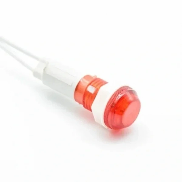 IC-227 10mm Sinyal Lambası Plastik Kablolu 24V Kırmızı