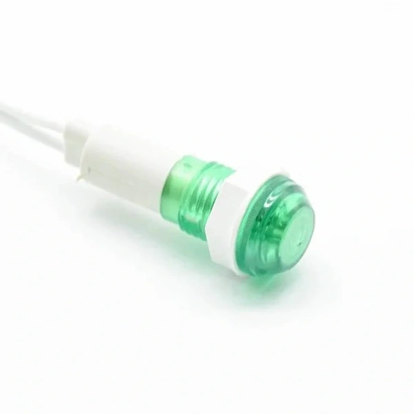 IC-227 10mm Sinyal Lambası Plastik Kablolu 24V Yeşil