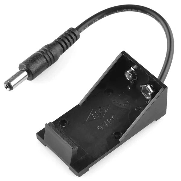 IC-232B 9V Pil Yuvası Pil Yatağı Pil Kutusu 2.1mm Jaklı