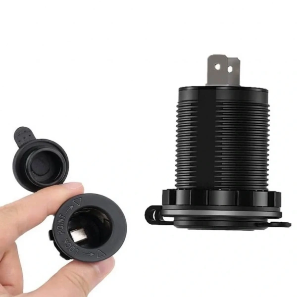 IC-246B-5 Araç Çakmaklık Soketi Dişi Pano Tip Ø30mm
