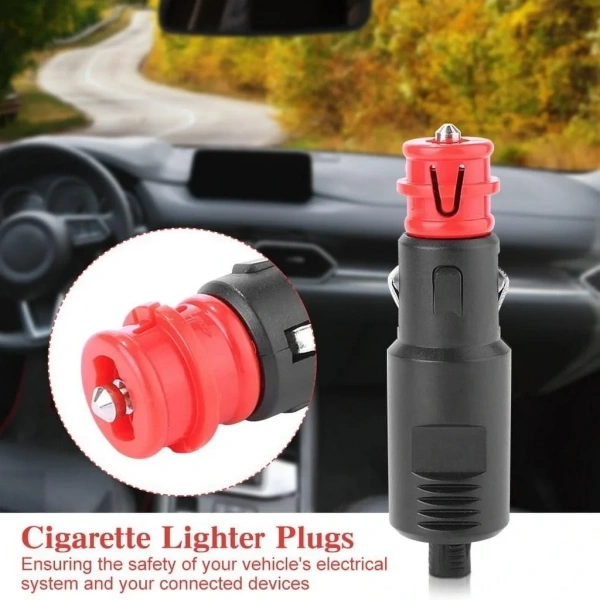 IC-246B-7 Çakmak Fişi Ledsiz Sigortalı - Avrupa Tipi