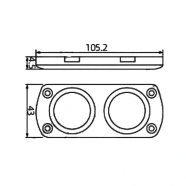 IC-246E Pano Tipler İçin 2li Kulak - Çerçeve